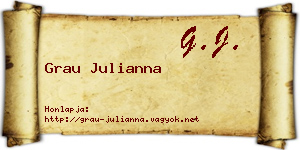 Grau Julianna névjegykártya